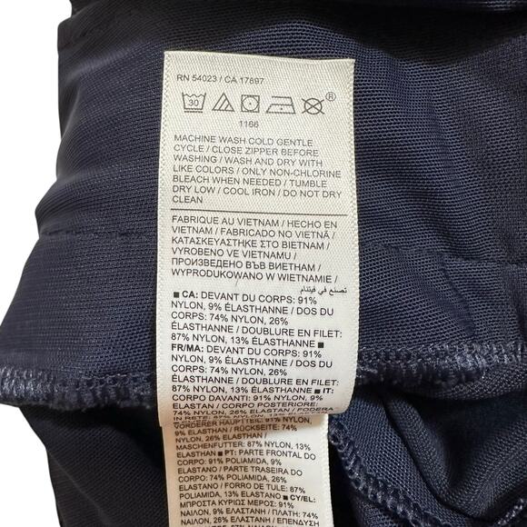 Athleta Headlands Hybrid Pants 467186 Front Seam Pull On Navy Blue Size 12 Tall - Picture 8 of 11
